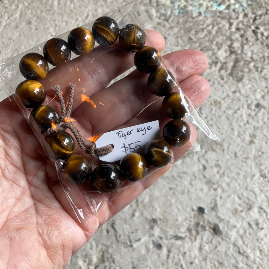 TIGER EYE GOLD BRACELET