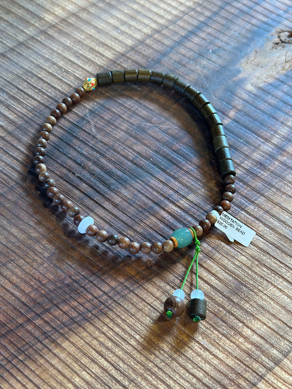 Wooden Meditation Bead Bracelet