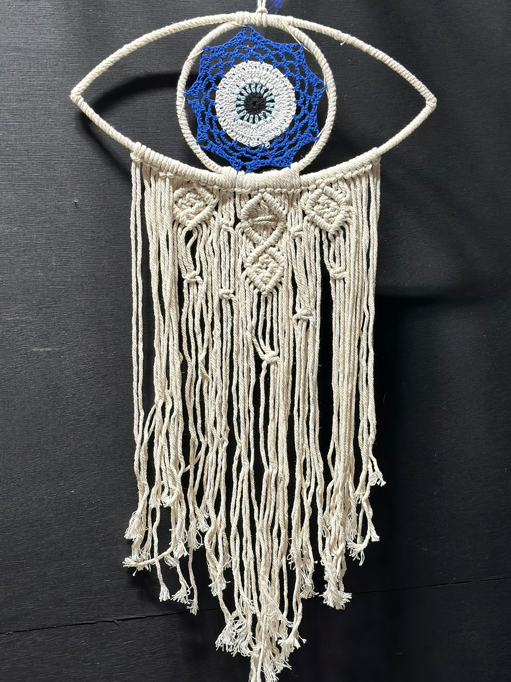 White Evil Eye Dreamcatcher