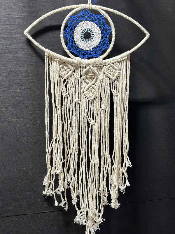 White Evil Eye Dreamcatcher