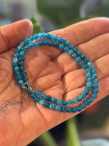 BLUE APATITE BRACELET