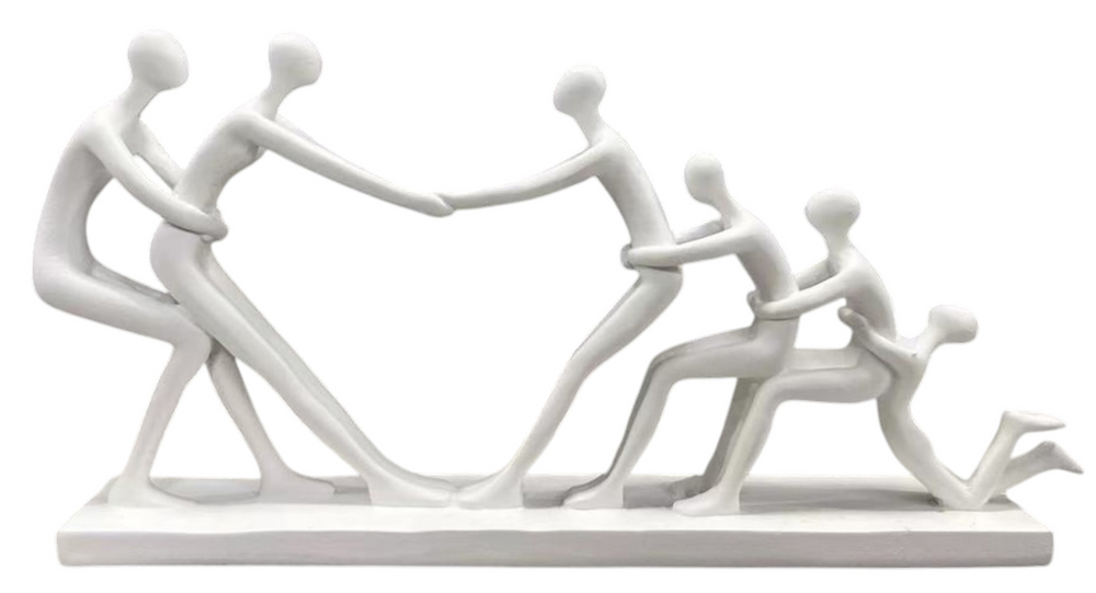 Hug of War Family Figurine