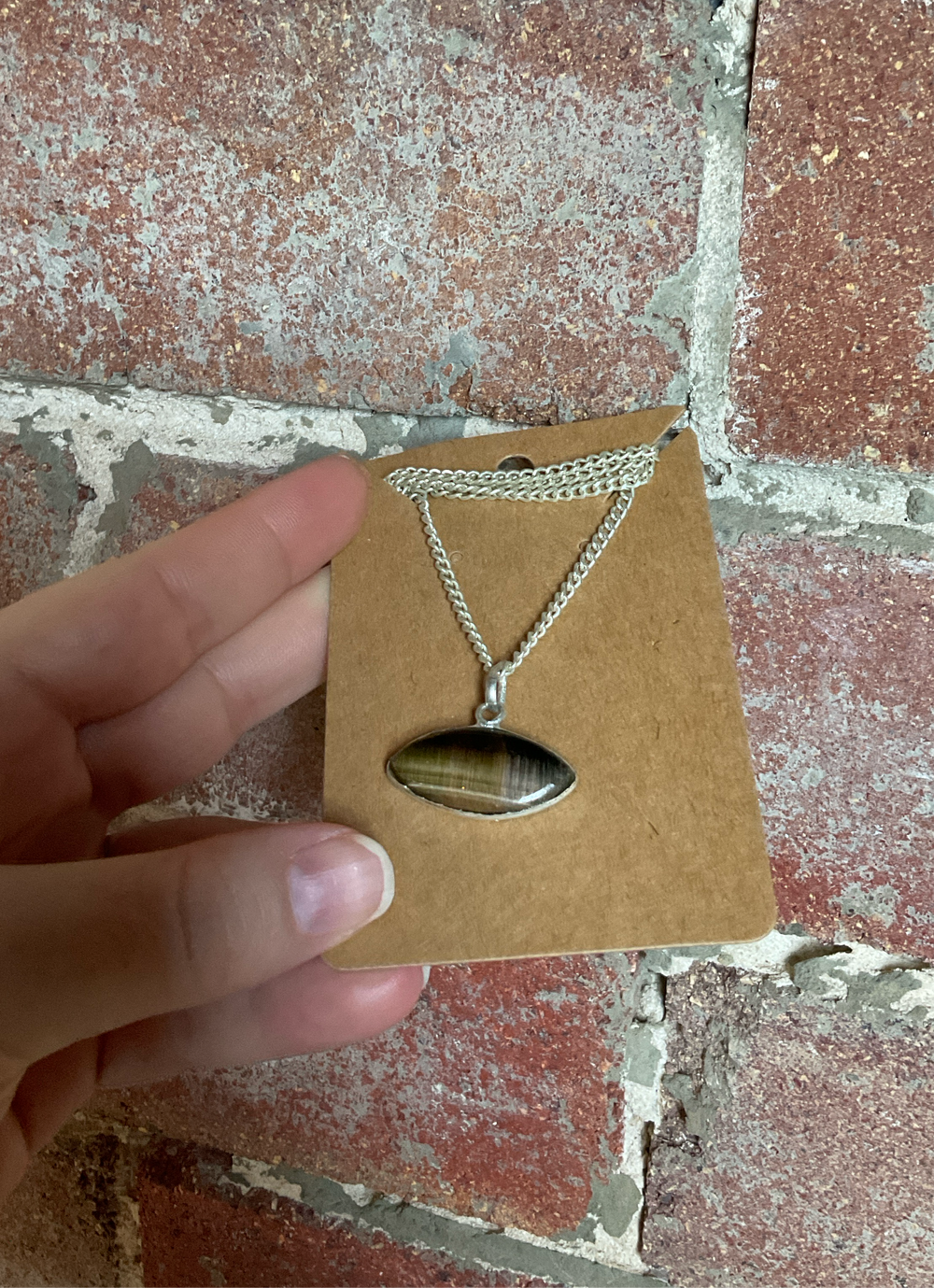 Tiger's Eye Oval Necklace