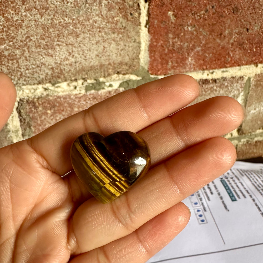 Tiger's Eye Heart
