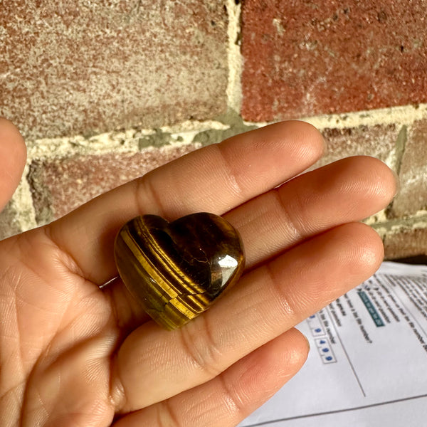Tiger's Eye Heart
