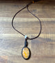YELLOW SUNSTONE MACRAME NECKLACE