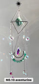 Aventurine Crystal Suncatcher - Silver