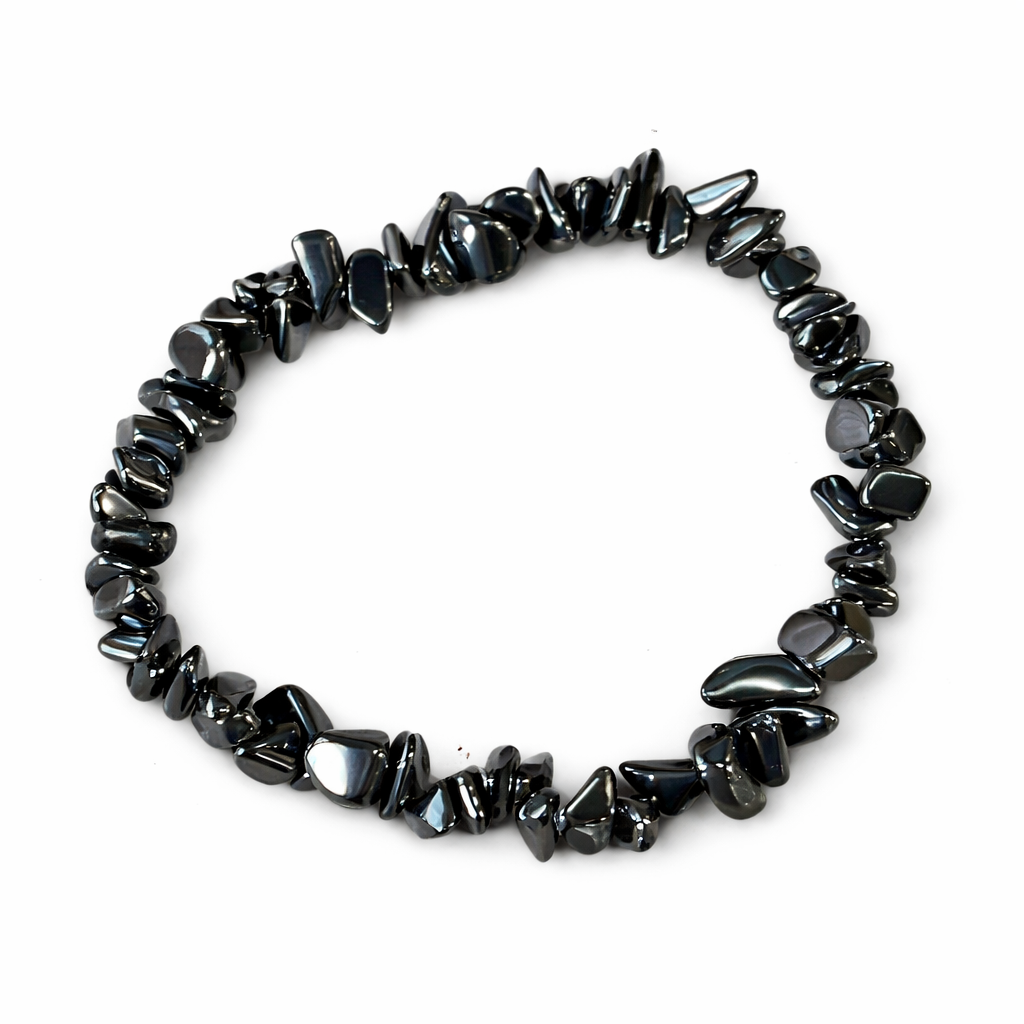 Hematite Chip Bracelet