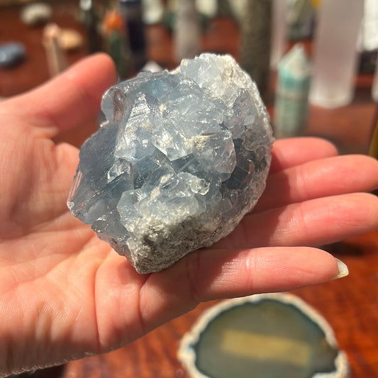 BLUE CELESTITE NATURAL STONE