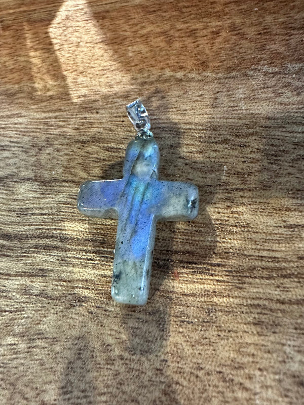 Labradorite Cross Pendant