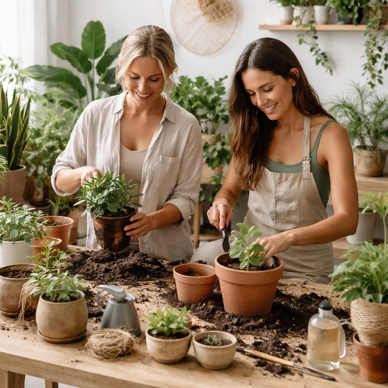 Indoor Plant Potting and Care Classes