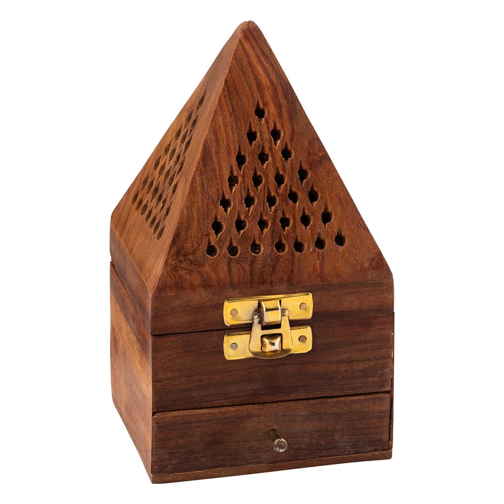 Cone Incense Burner Jali Pyramid 7.5cm x 15cm