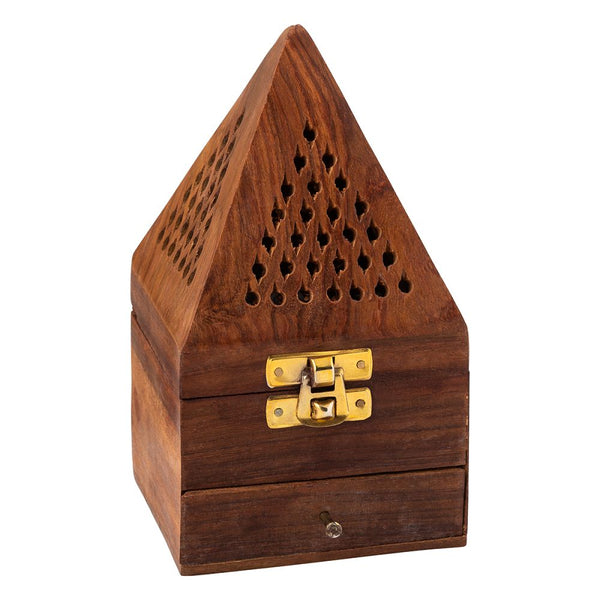 Cone Incense Burner Jali Pyramid 7.5cm x 15cm