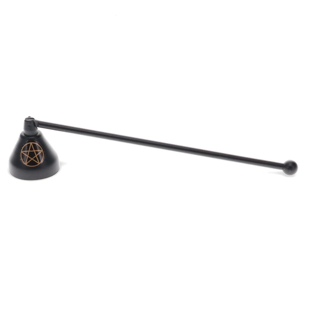 Candle Snuffer Pentacle Gold & Black 23cm