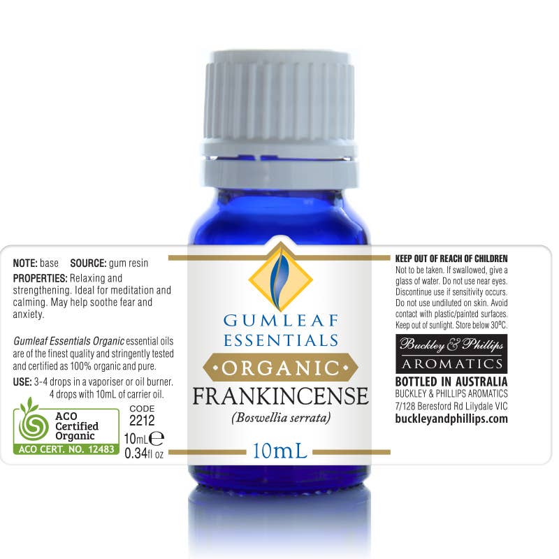 ORGANIC FRANKINCENSE ESSENTIAL OIL
