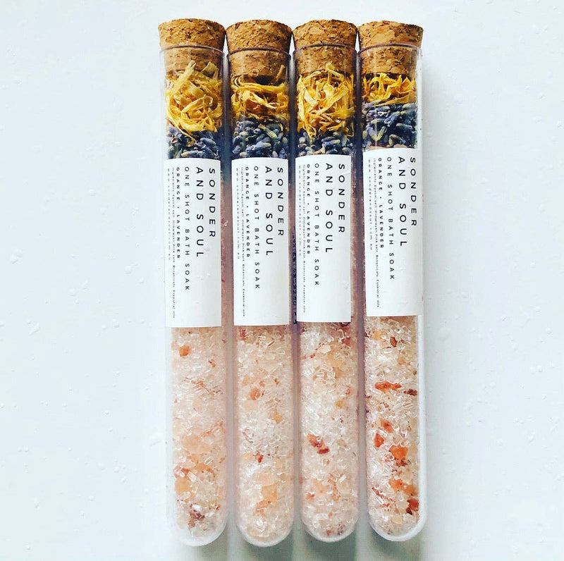 One Shot Bath Soaks: WILD ORANGE + LAVENDER