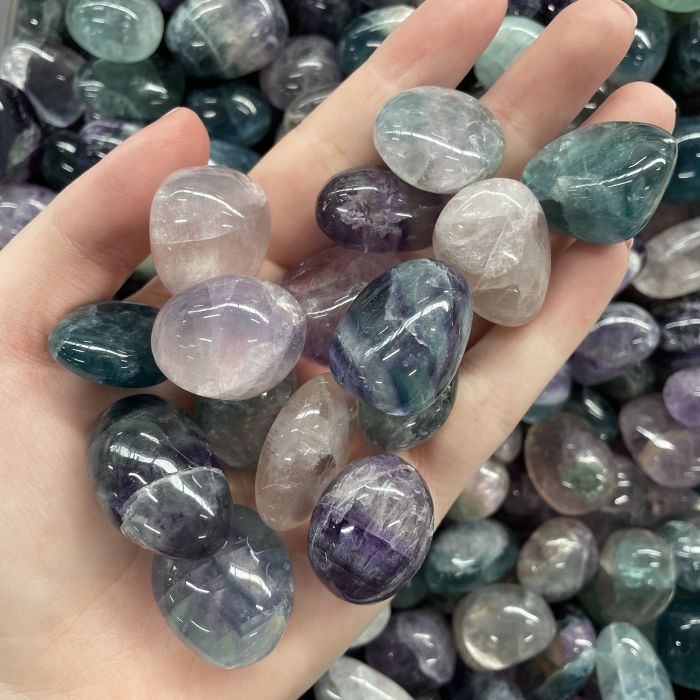 Rainbow Fluorite Tumbled Stone