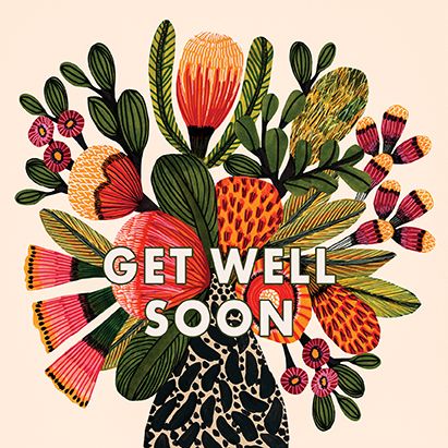 NATIVES GET WELL SOON CARD