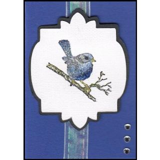 BLUE BIRD GREETING CARD