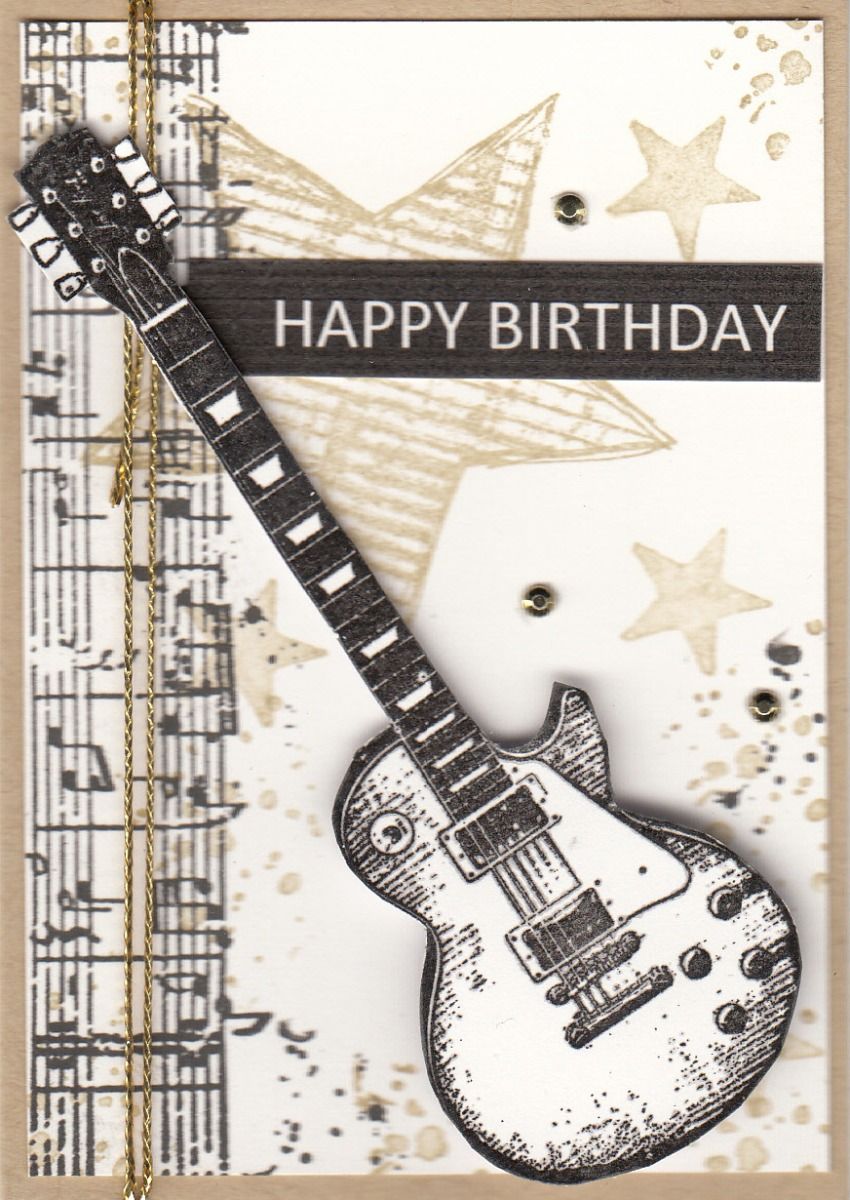 Guitar Happy Birthday Gift Card