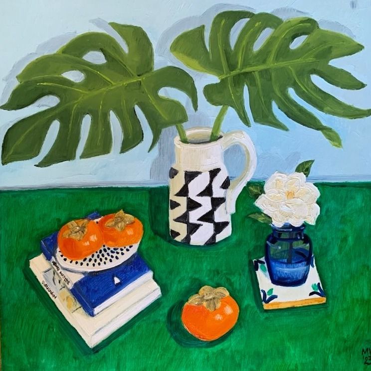 Monstera & Persimmons Card