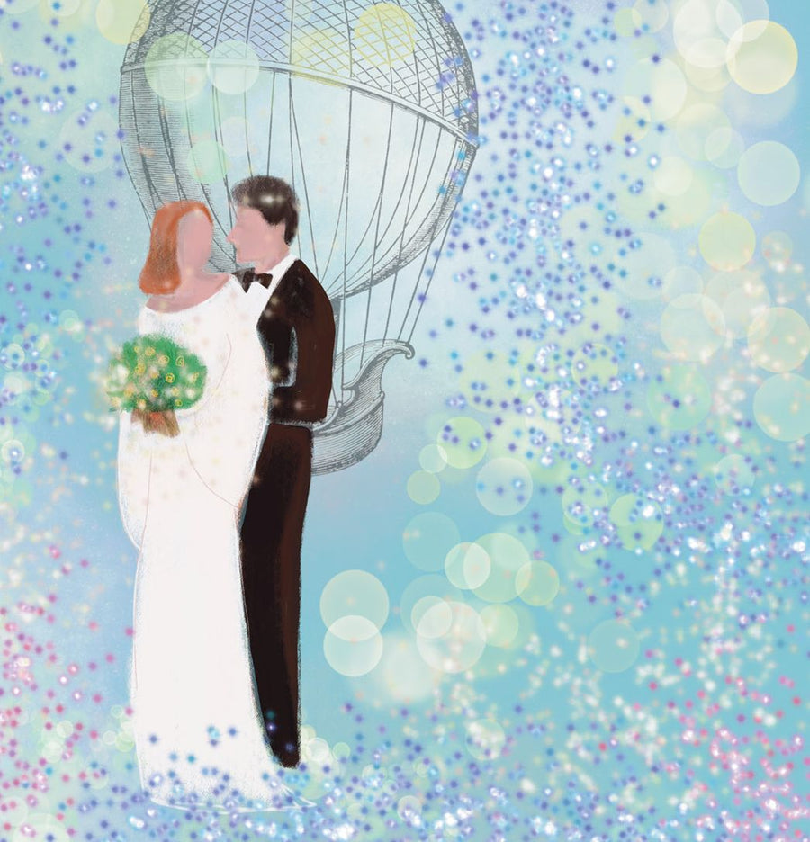 WEDDING COUPLE GREETING CARD