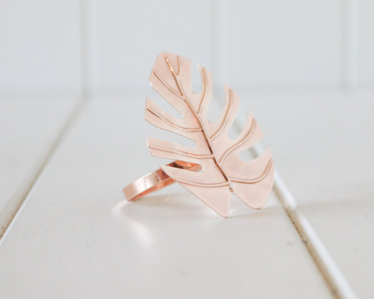 MONSTERA NAPKIN RINGS